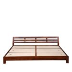 DK Furniture Sheesham Wood Low Height Queen Bed – Natural Finish - Image 3