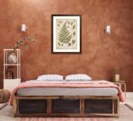 DK Furniture Solid Sheesham Wood Platform Bed with Storage – King Size