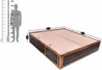DK Furniture Solid Sheesham Wood Platform Bed with Storage – King Size - Image 2