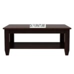 DK Furniture Solid Sheesham Wood Coffee Table – Walnut Finish - Image 2