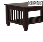 DK Furniture Solid Sheesham Wood Coffee Table – Walnut Finish - Image 5