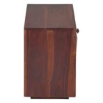 DK Furniture Sheesham Wood Bedside End Table – Brown Finish - Image 3