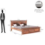 DK Furniture Wooden King Size Bed Without Storage - Image 2