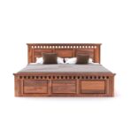 DK Furniture Wooden King Size Bed Without Storage - Image 7