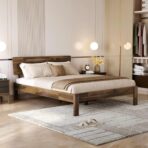 DK Furniture Sheesham Wood King Size Bed for Bedroom