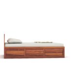 Wooden Queen Size Storage Bed | Handcrafted Solid Wood Bed for Master Bedroom & Guest Room - Image 6