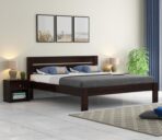 DK Furniture Solid Sheesham Wood Queen Bed Without Storage Bed