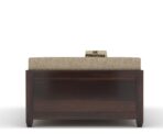 Sheesham Wood Single Diwan with Cushion | Solid Wood Box Diwan Bed (Honey & Walnut Finish) - Image 12