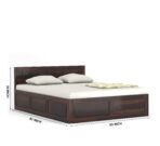 DK Furniture Double Bed King Size Sheesham Wood - Premium Wooden - Image 2