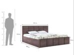 DK Furniture Solid Sheesham Wood Scott King Size Bed with Box Storage - Image 2