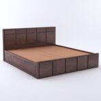 DK Furniture Solid Sheesham Wood Scott King Size Bed with Box Storage - Image 6