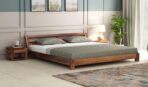 DK Furniture Solid Sheesham Wood Low Height King Size Bed