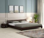DK Furniture Sheesham Wood Queen Size Bed Without Storage