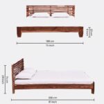 DK Furniture Sheesham Wood King Size Bed for Bedroom Living Room - Image 12