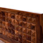 DK Furniture Niwar Solid Sheesham Wood King Size Bed Without Storage - Image 5