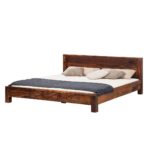 DK Furniture Sheesham Wood Queen Size Bed for Bedroom Living Room - Image 3