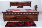 DK Furniture Solid Sheesham Wood King Size Double Bed - Image 2