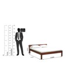 DK Furniture Double Cot - 1 Year Warranty - Wooden King Size Bed - Image 2
