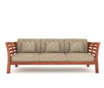 DK Furniture Solid Sheesham Wood Sofa Set 5 Seater with Cushions - Image 6
