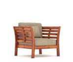 DK Furniture Solid Sheesham Wood Sofa Set 5 Seater with Cushions - Image 7
