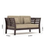 DK Furniture Solid Sheesham Wood Sofa Set 7 Seater (3+2+2) - Image 4