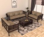 DK Furniture Solid Sheesham Wood Sofa Set 7 Seater (3+2+2)