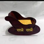 DK Furniture Premium Wooden Carved Pattern Designer Laddu Gopal Ji - Image 2