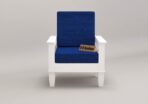 DK Furniture Wooden 1 Seater Sofa Set for Living Room, 1 Seater Sofa