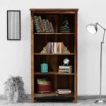 DK Furniture Solid Sheesham Wooden Book Shelves for Living Room, Open