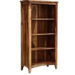 DK Furniture Solid Sheesham Wooden Book Shelves for Living Room, Open - Image 4