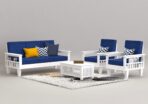 DK Furniture Wooden 5 Seater Sofa Set with Coffee Table for Living - Image 6