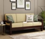 DK Furniture Solid Sheesham Wood Sofa Set 5 Seater (3+1+1) - Image 3