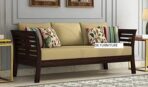 DK Furniture - 3 Year Warranty - Solid Sheesham Wood Wooden Sofa Set - Image 3
