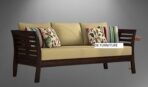 DK Furniture - 3 Year Warranty - Solid Sheesham Wooden Sofa Set 3 - Image 6