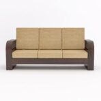 DK Furniture Solid Sheesham Wood 5 Seater Sofa Set with Coffee Table - Image 3