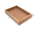 DK Furniture Wooden MDF Tray for Art, Craft, DIY Decoupage - Image 2