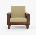 DK Furniture Solid Sheesham Wood Sofa Set Wooden 1 Seater Sofa Set