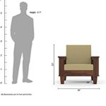 DK Furniture Solid Sheesham Wood Sofa Set Wooden 1 Seater Sofa Set - Image 3