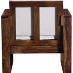 DK Furniture Solid Sheesham Wood Sofa Set Wooden 1 Seater Sofa Set - Image 3