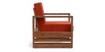 DK Furniture Wooden 1 Seater Sofa for Living Room - Image 2