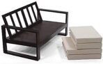 DK Furniture Wooden 1 Seater Sofa for Living Room - Image 4