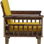 DK Furniture Solid Sheesham Wood 1 Seater Sofa Set for Living Room - Image 3
