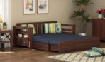DK Furniture A Beautiful sheesham Wood Sofa Cuma Bed with Storage
