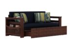 DK Furniture A Beautiful sheesham Wood Sofa Cuma Bed with Storage - Image 6
