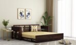 DK Furniture A Beautiful sheesham Wood Sofa Cuma Bed with Storage - Image 2
