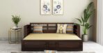 DK Furniture Solid Wood Foster 3 Seater Sofa Cum Bed for Living Room - Image 2