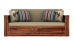 DK Furniture Solid Wood Foster 3 Seater Sofa Cum Bed for Living Room - Image 2