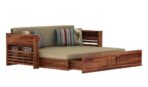 DK Furniture Solid Wood Foster 3 Seater Sofa Cum Bed for Living Room - Image 4