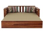 DK Furniture A Beautiful sheesham Wood Sofa Cuma Bed with Storage - Image 5