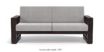 DK Furniture Wooden 3 Seater Sofa Set for Living Room - Image 2